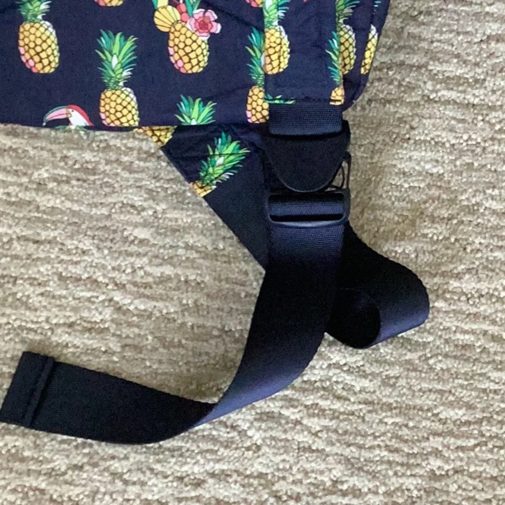 Vera Bradley Quilted Sling Backpack and RFID Wristlet Wallet in Toucan Party
